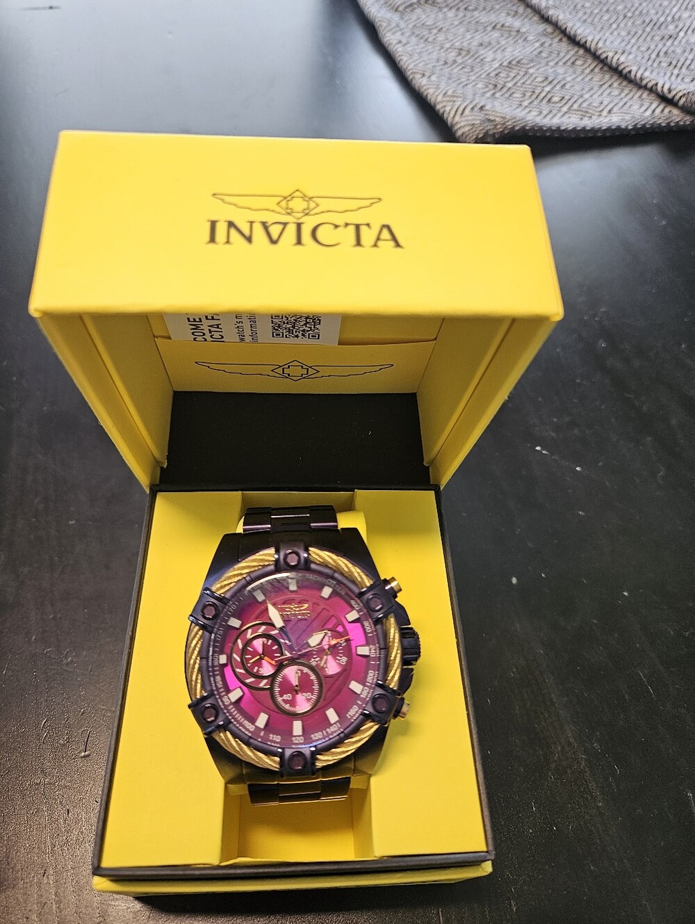 Invicta Bolt Purple Label (Model 38958) is a bold, oversized men's Watch.